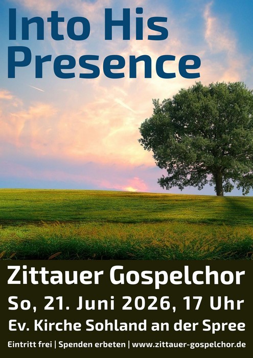 Konzert in der Kirche Sohland am 21.06.2026 17 Uhr